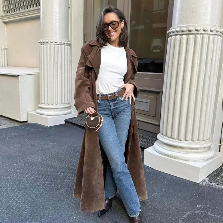 ILSE | SUEDE TRENCHCOAT
