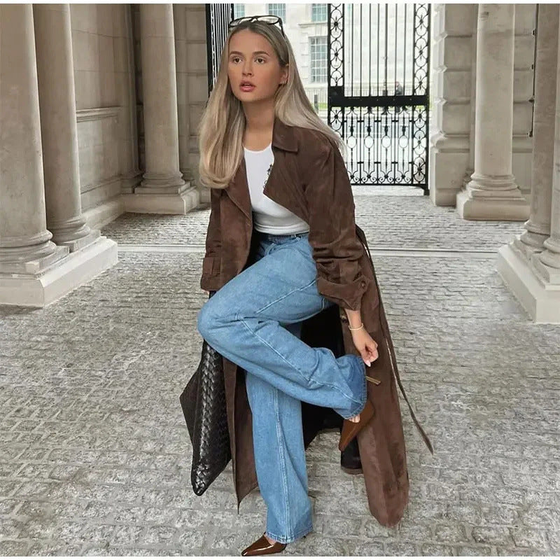 ILSE | SUEDE TRENCHCOAT