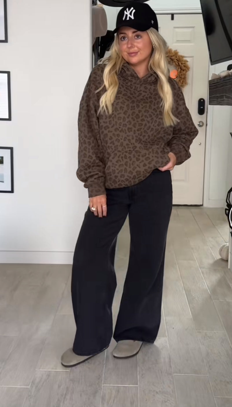 Leopard Print Vintage Hoodie