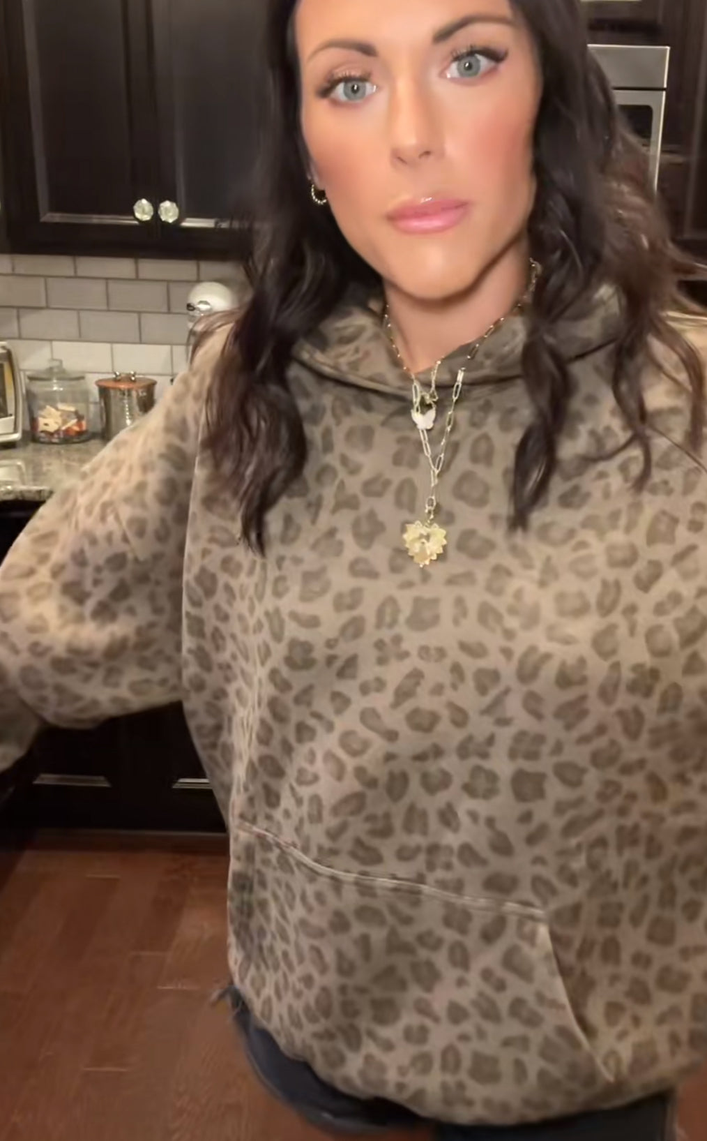 Leopard Print Vintage Hoodie