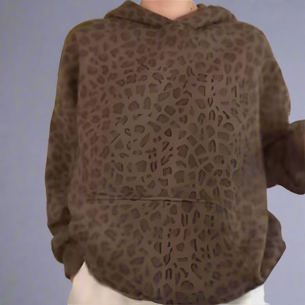 Leopard Print Vintage Hoodie