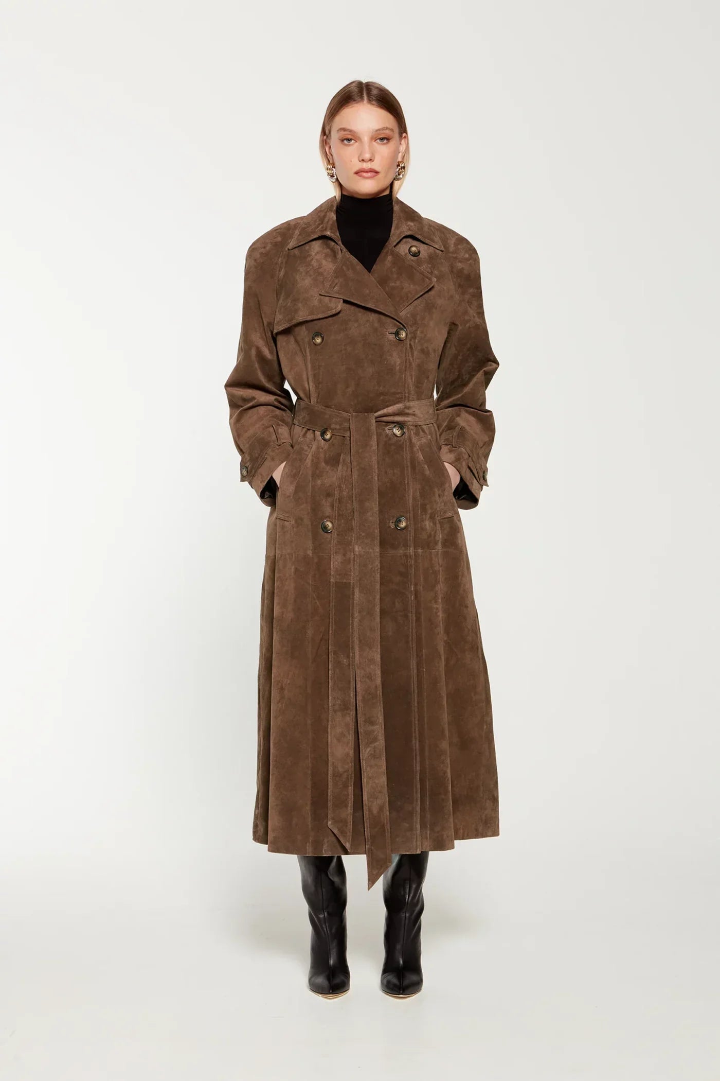 ILSE | SUEDE TRENCHCOAT