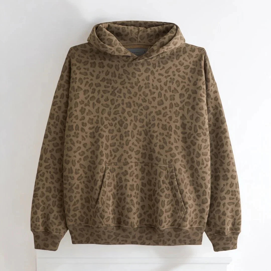 Leopard Print Vintage Hoodie