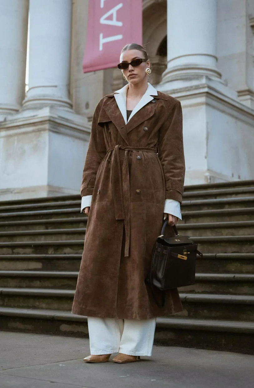 ILSE | SUEDE TRENCHCOAT