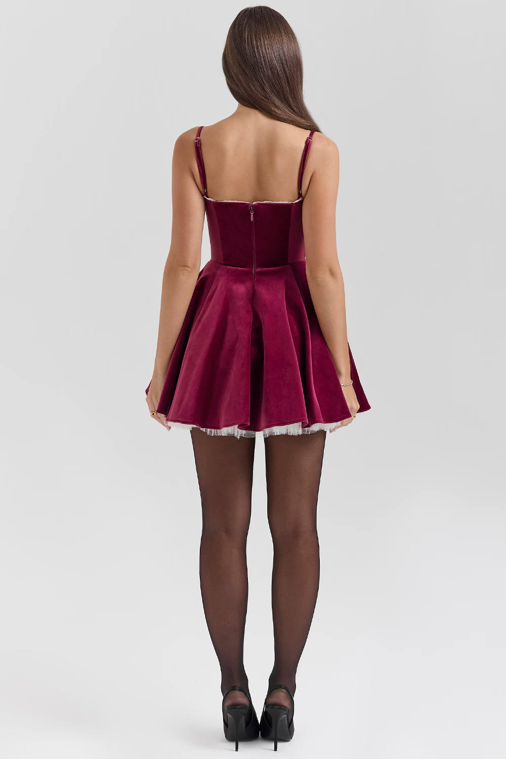 LUNA VELVET MINI DRESS